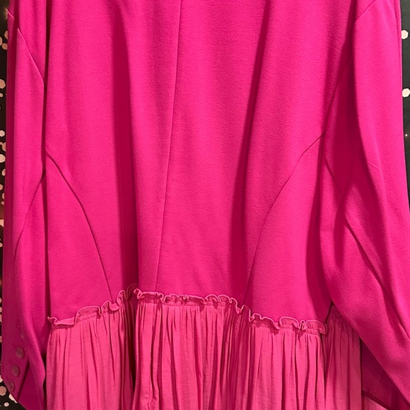 Torrid Fuchsia Ruffle Hem Open-Front Jacket -size 4 - Picture 5 of 5